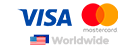 Visa / Mastercard (Worldwide)